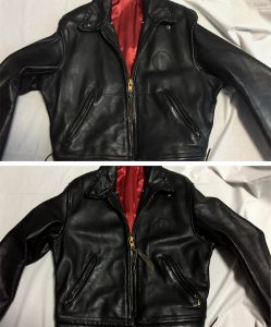 CAL Leather ポリスマンジャケットサイズ直し　170904
