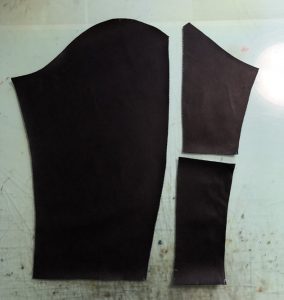 Stussy スタジャン合皮袖を皮革袖へ作り変え 230129O