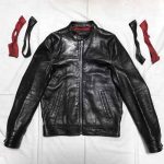 グッチ ライダースジャケット サイズ直し 230223K