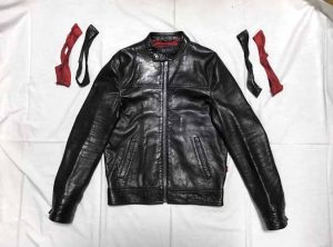 グッチ ライダースジャケット サイズ直し 230223K