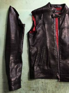 グッチ ライダースジャケット サイズ直し 230223K