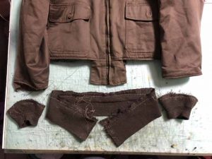 バズリクソンズ B-10 袖・裾リブ交換 230315K