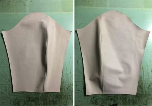 中日ドラゴンズ スタジャン 合皮袖を皮革袖に作り変え 230417A