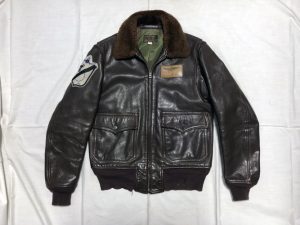 リアルマッコイズ G-1フライトジャケット 袖・裾リブ交換 & オイルメンテナンス 230419K