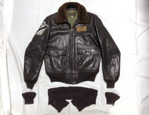 リアルマッコイズ G-1フライトジャケット 袖・裾リブ交換 & オイルメンテナンス 230419K