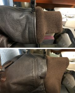 ブリルブロス G-1 袖・裾リブ交換 230429T