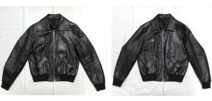 クラフトレザー　リサイズ　襟リフォーム　230510S