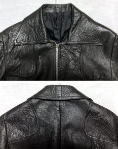 クラフトレザー　リサイズ　襟リフォーム　230510S