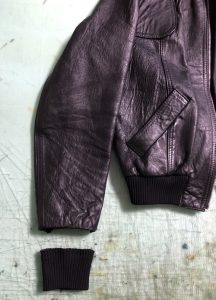 クラフトレザー　リサイズ　襟リフォーム　230510S