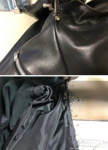 Liugoo Leathers ダブルライダース サイズ直し 230613Y