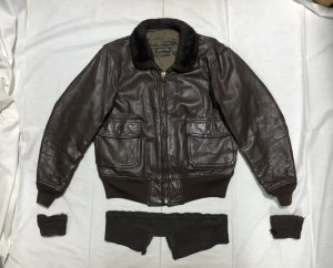 G-1 フライトジャケット 袖・裾リブ交換 230617A