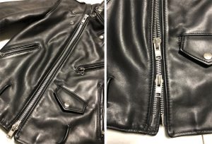 ショット 618サイズ直し・アジャスターベルト取外し・ファスナー交換 230621N