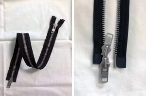 ショット 618サイズ直し・アジャスターベルト取外し・ファスナー交換 230621N