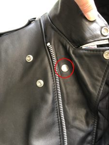 ショット 618サイズ直し・アジャスターベルト取外し・ファスナー交換 230621N