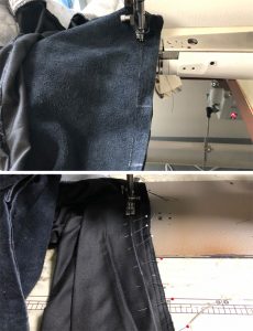 ショット 618サイズ直し・アジャスターベルト取外し・ファスナー交換 230621N