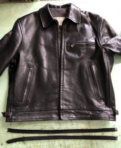 エアロレザー ハイウェイマン ファスナー交換 230628H